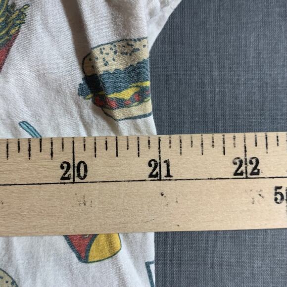 Siverlake Shirt Mens‎ Large White Junk Food Fast Food Button Up Short Sleeves - Picture 10 of 10